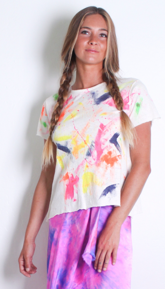 Love Tanjane Short Sleeve Tee - Artist Palette