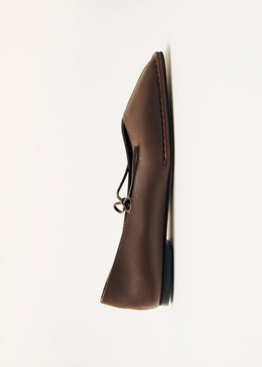 Alohas Sway Leather Ballet Flat - Chestnut Brown
