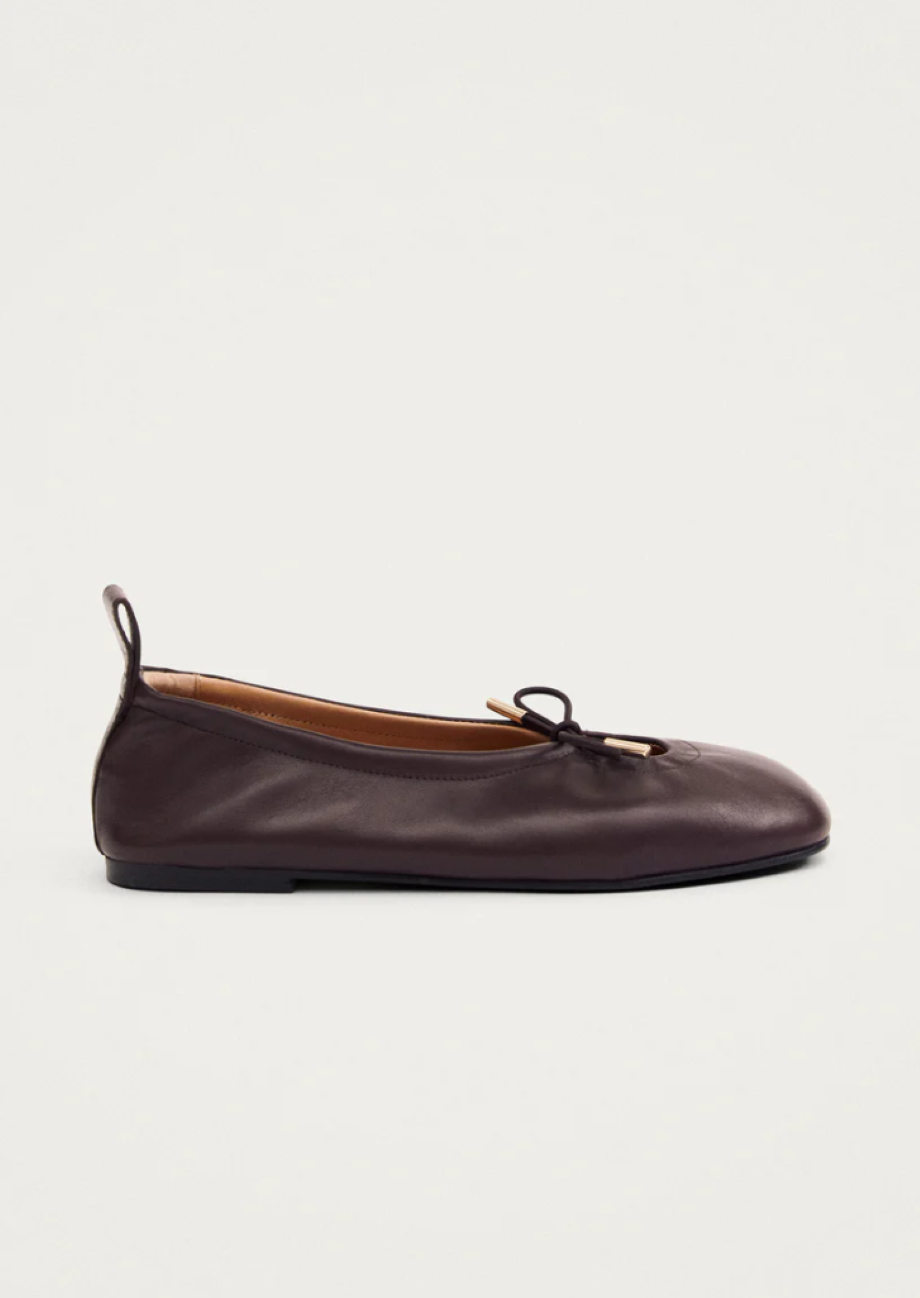Alohas Rosalind Leather Ballet Flat - Brown