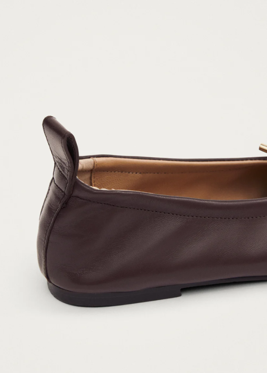 Alohas Rosalind Leather Ballet Flat - Brown