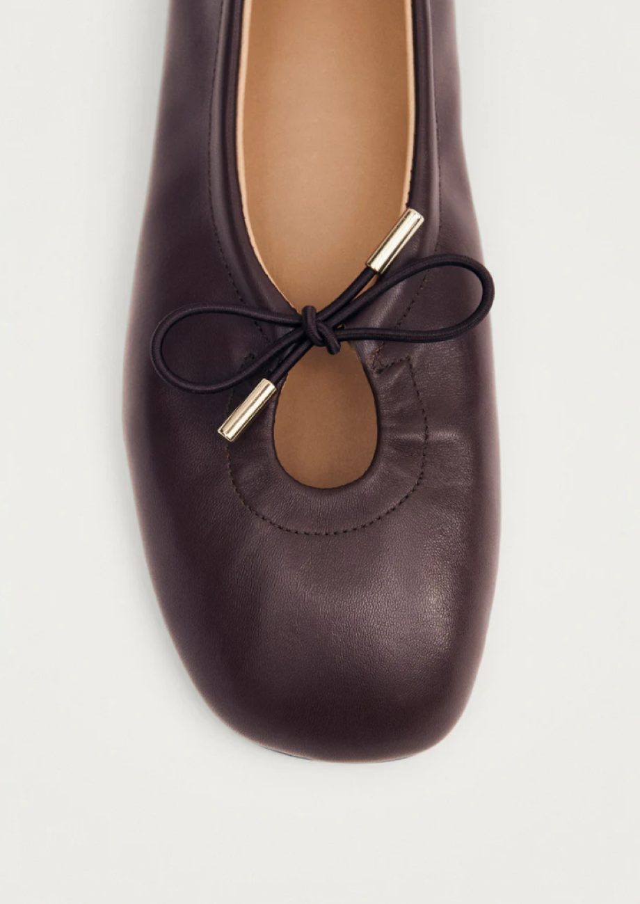 Alohas Rosalind Leather Ballet Flat - Brown