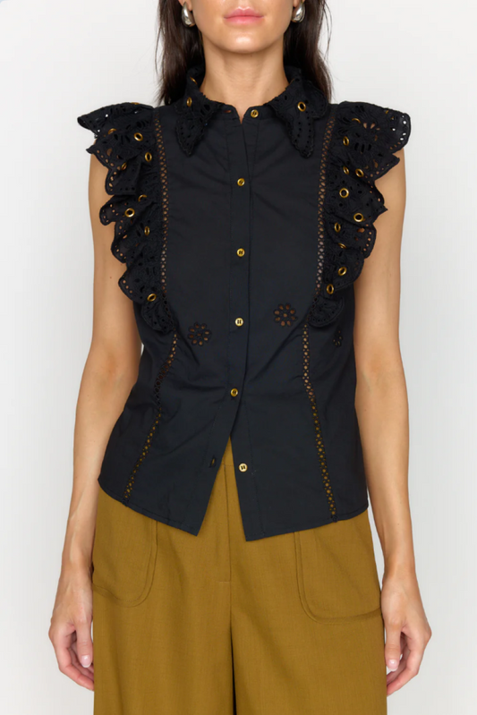 Christy Lynn Tania Top - Black