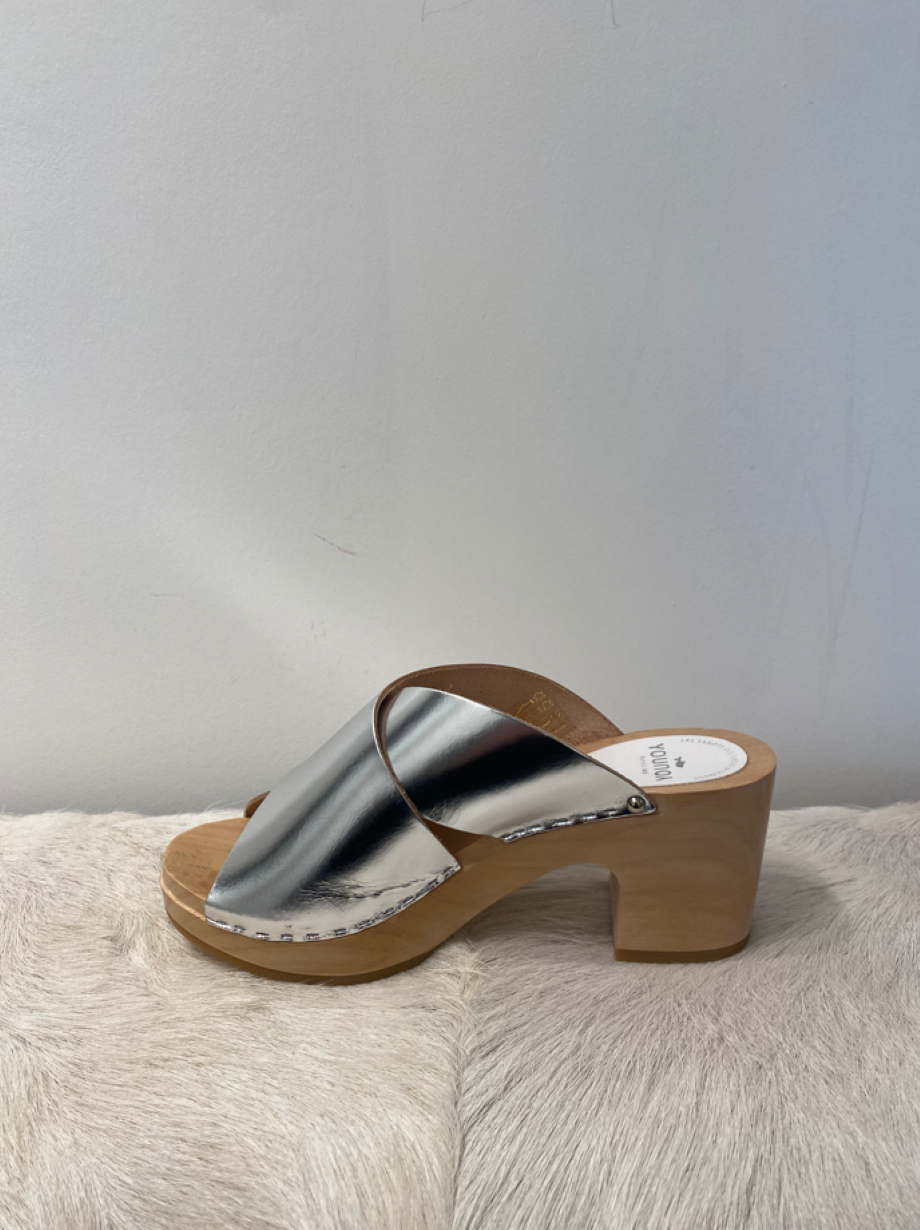 Sabot YouYou Yzis Metallic Clog - Argento