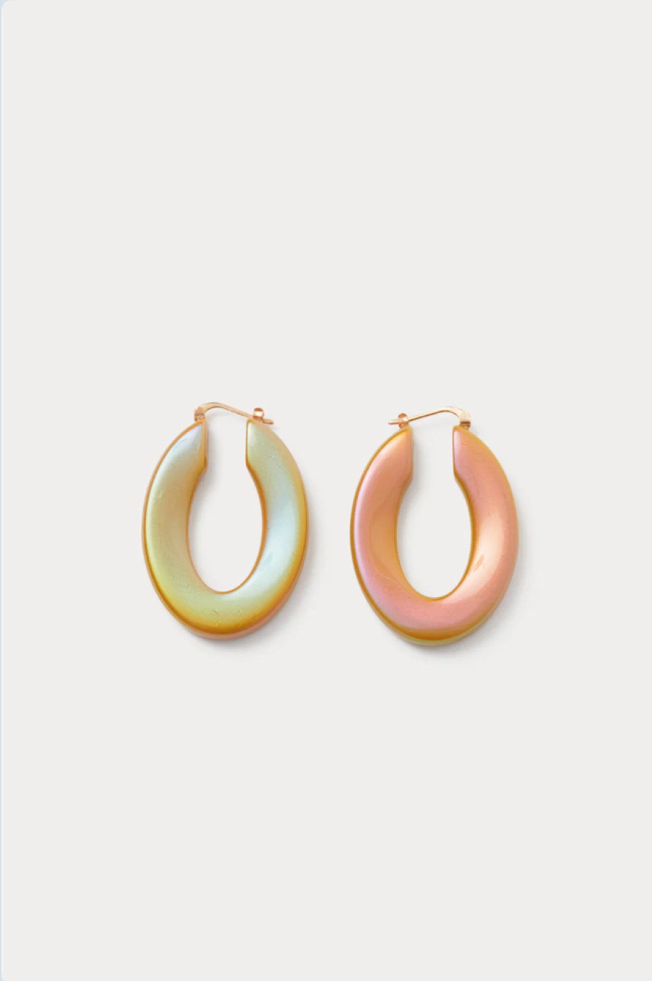 Rachel Comey Sly Irridescent Hoop Earring - Olive