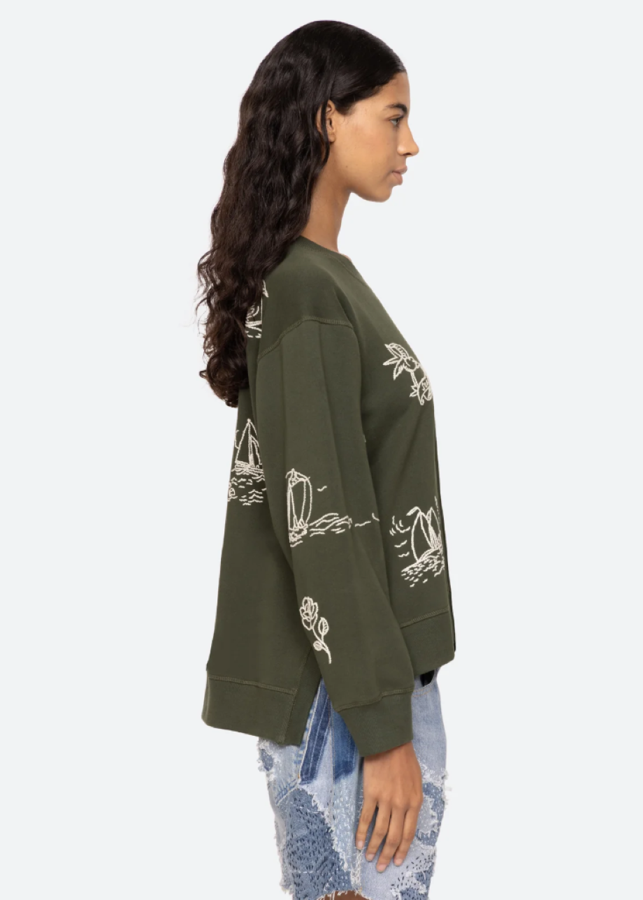 Sea-NY Clyde Sweatshirt - Army