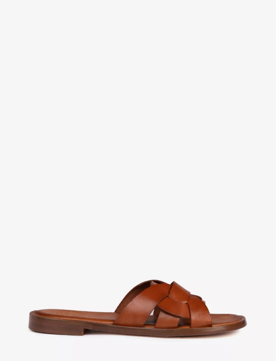 Penelope Chilvers Basque Leather Sandal - Tan