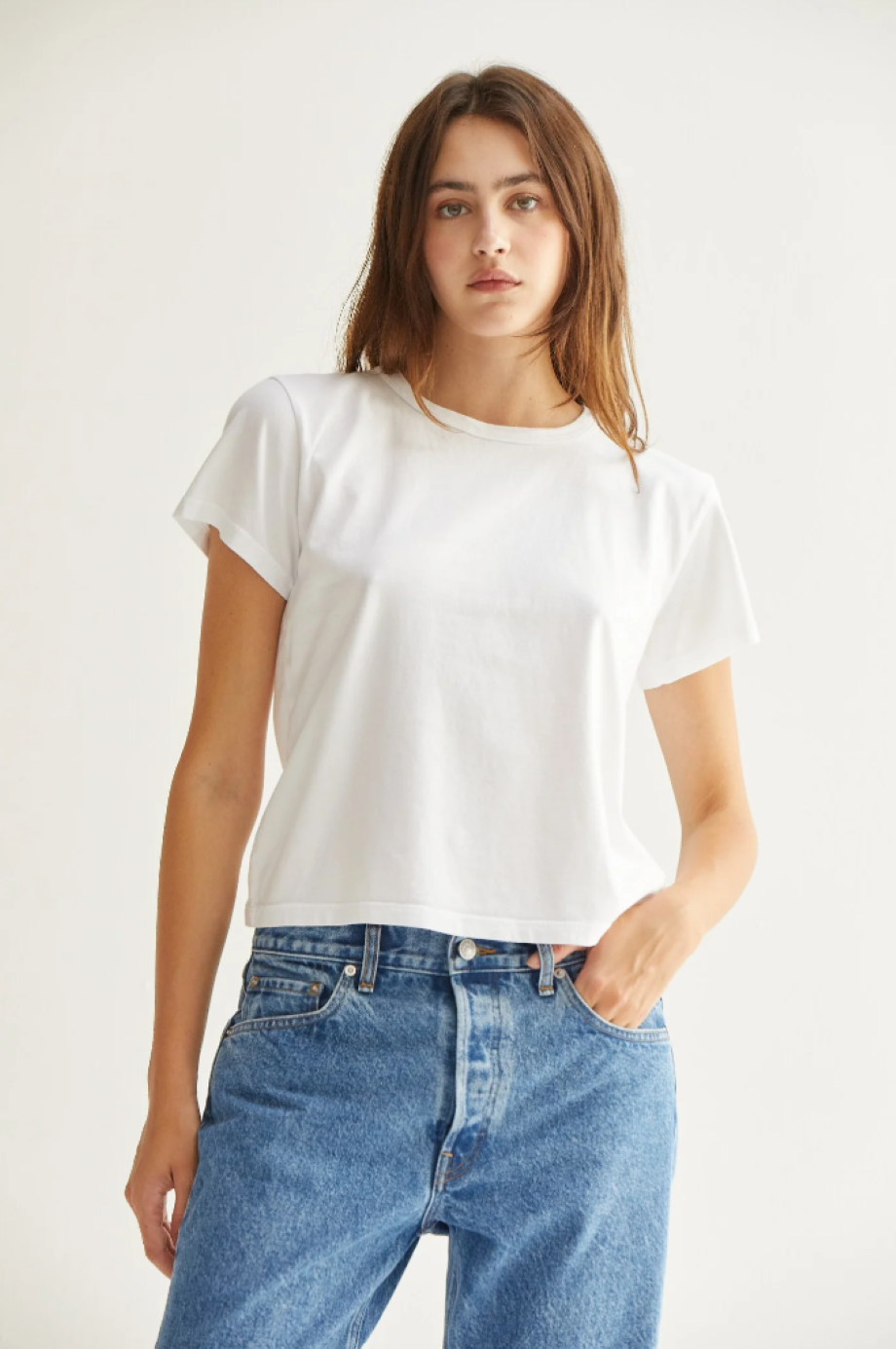 Asher Marielle Boxy Tee - Vintage Black