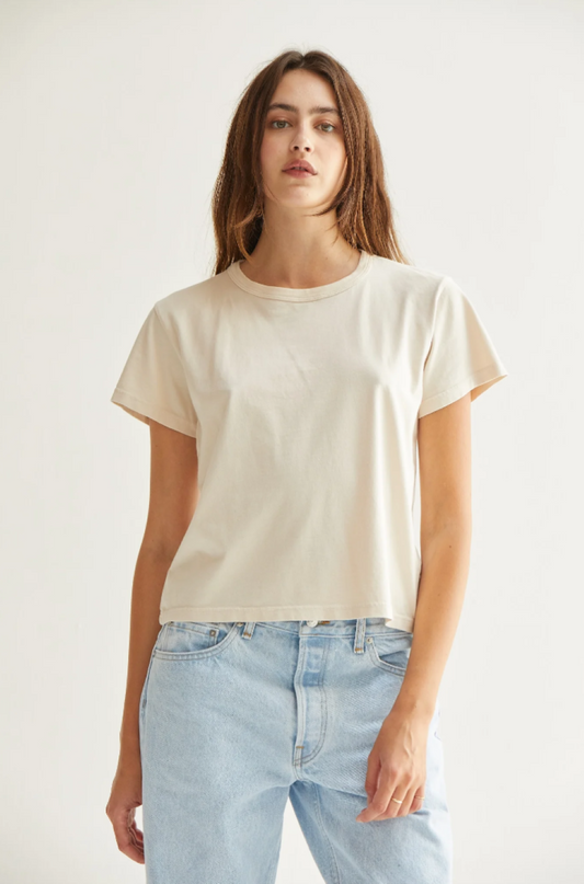 Asher Marielle Boxy Tee - Bone