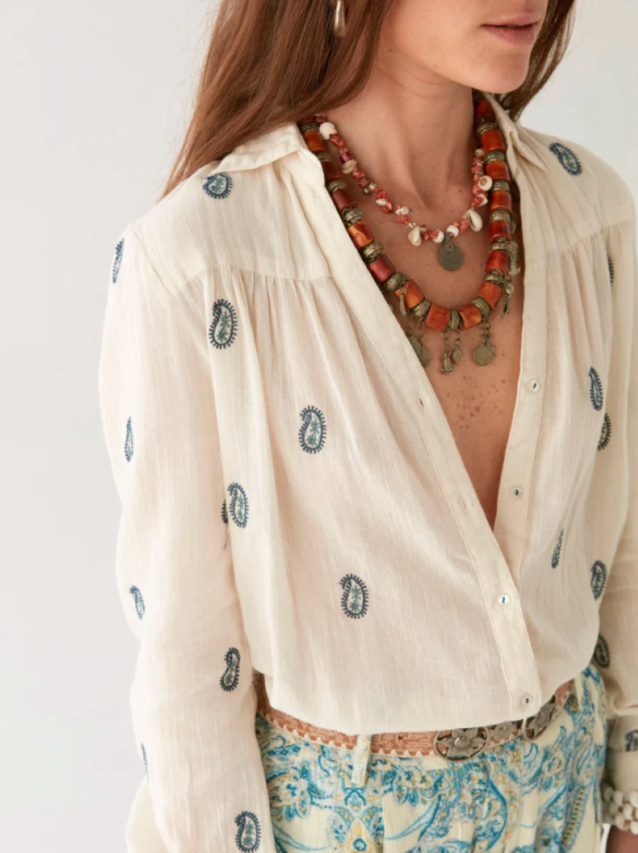 Maison Hotel Dylan Blouse - Cashemira Ivory