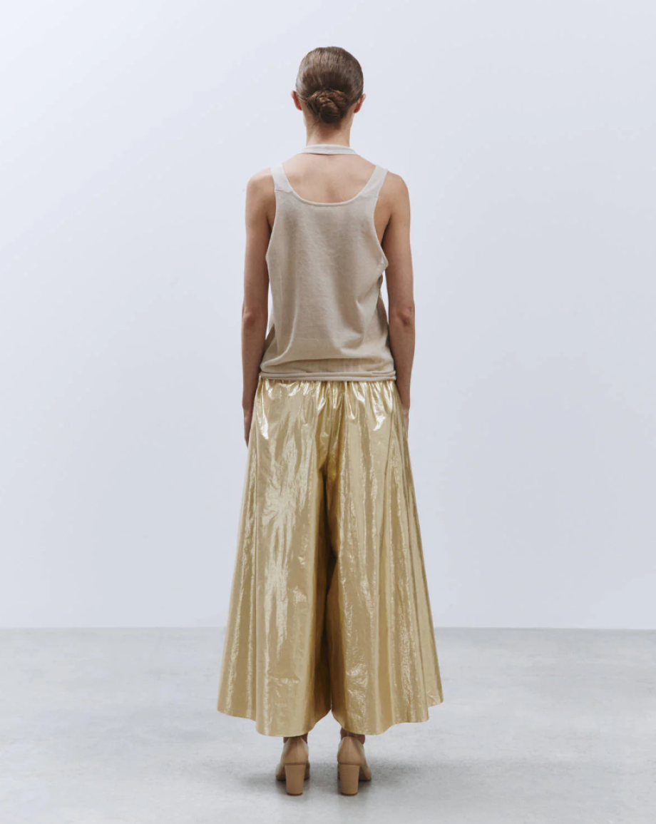 Alysi Double Neck Tank Top - Petal