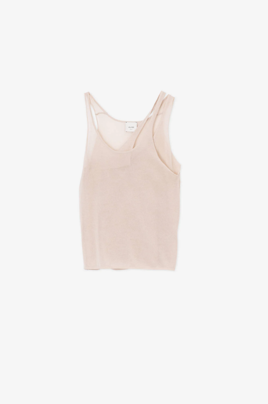 Alysi Double Neck Tank Top - Petal