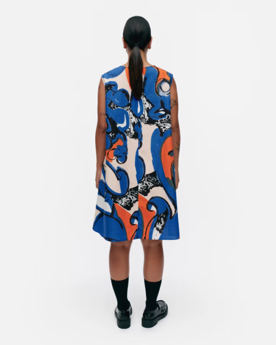 Marimekko Anemonet Eldfamn Marimini Dress - Blue