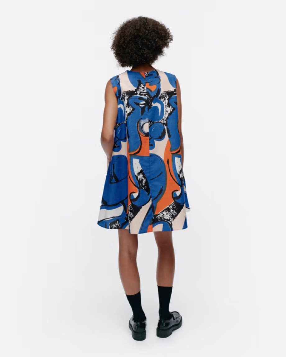 Marimekko Anemonet Eldfamn Marimini Dress - Blue
