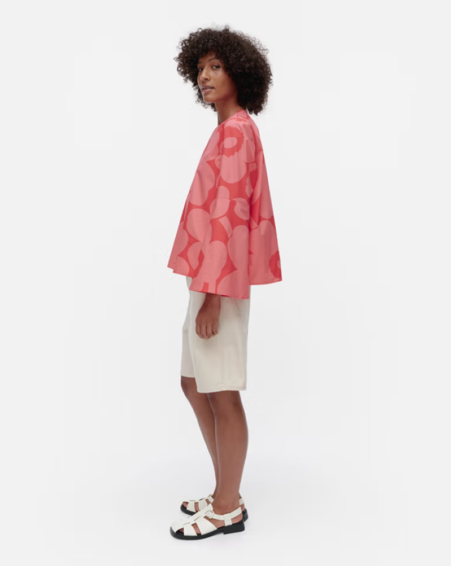 Marimekko Pelargoni Unikko Blouse - Pink