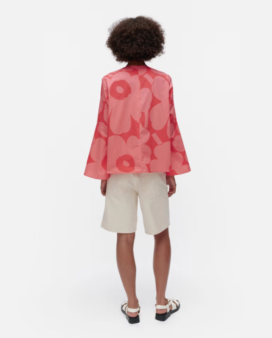 Marimekko Pelargoni Unikko Blouse - Pink