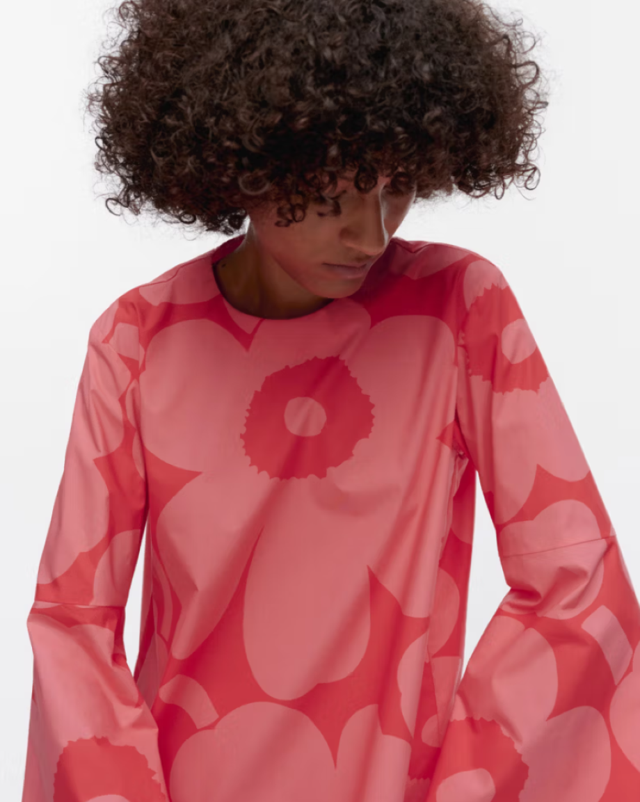 Marimekko Pelargoni Unikko Blouse - Pink