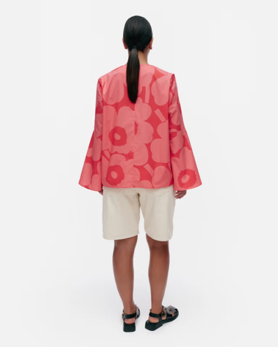 Marimekko Pelargoni Unikko Blouse - Pink
