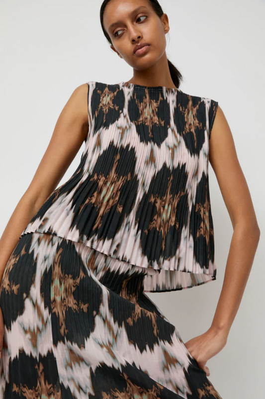 No. 6 Rae Tank - Blush Ikat