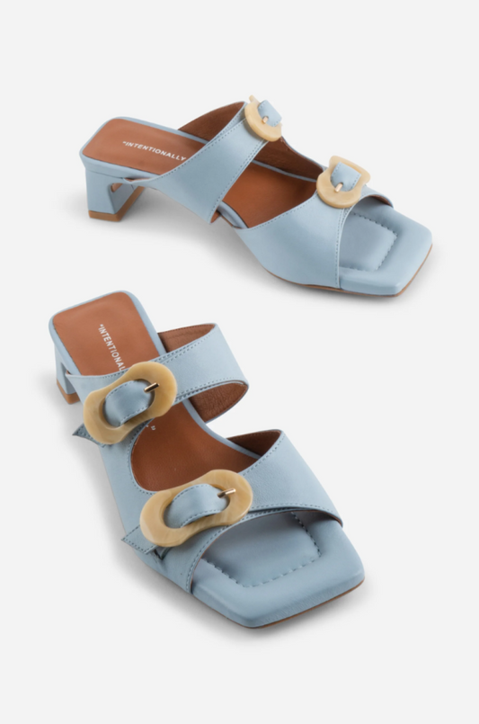 Intentionally Blank Nora Square Toe Sandal - Sky