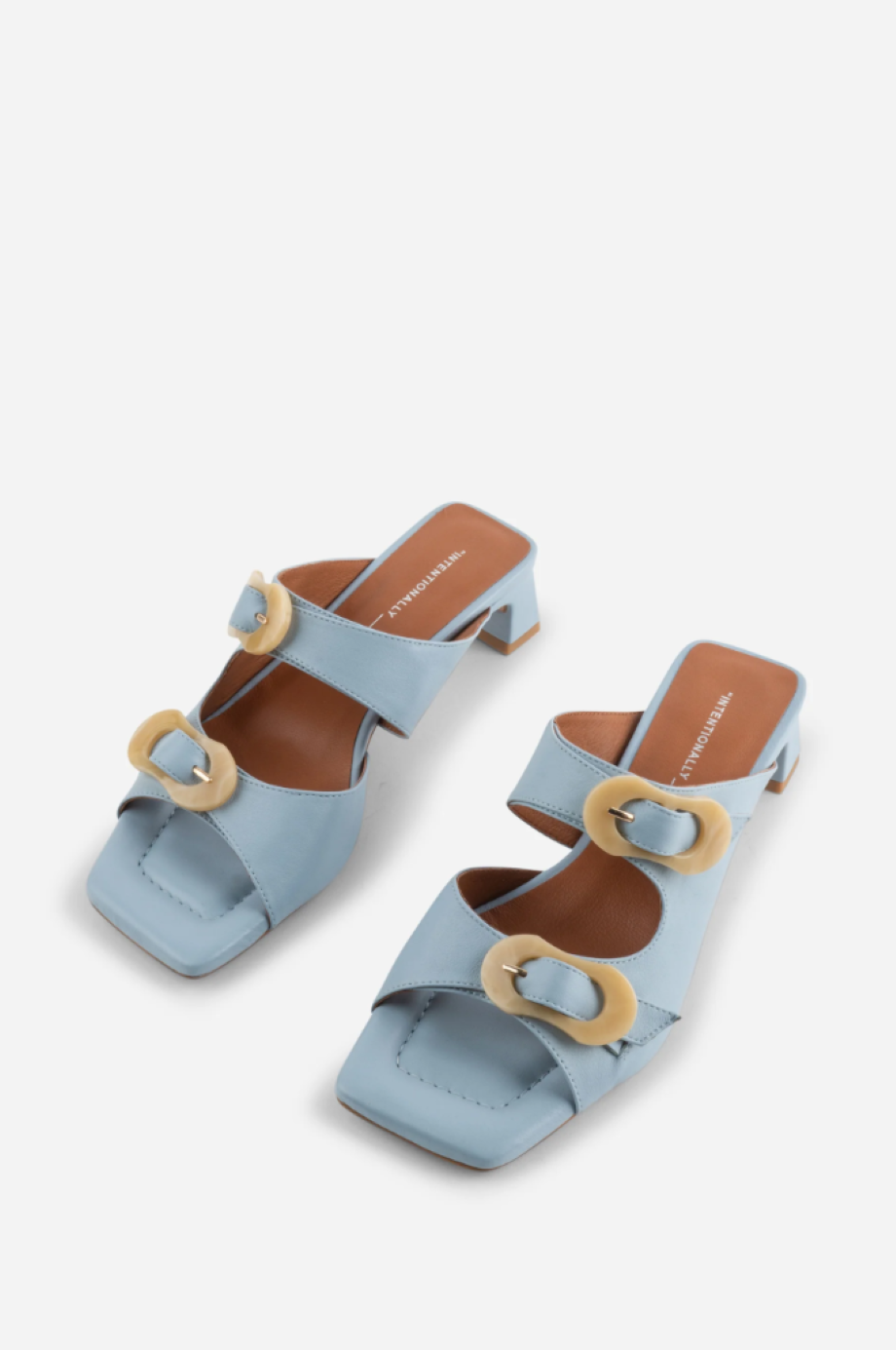 Intentionally Blank Nora Square Toe Sandal - Sky