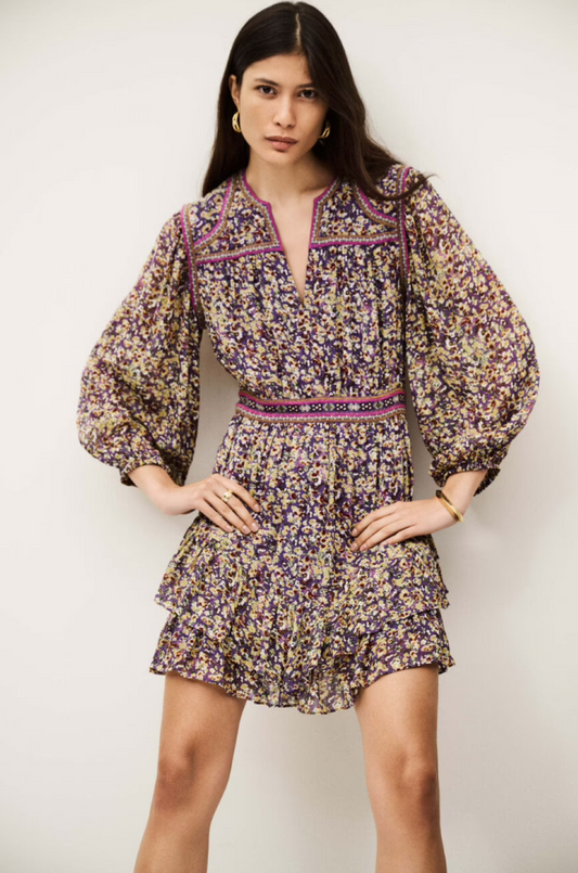 ba&sh Loly Mini Dress - Violet