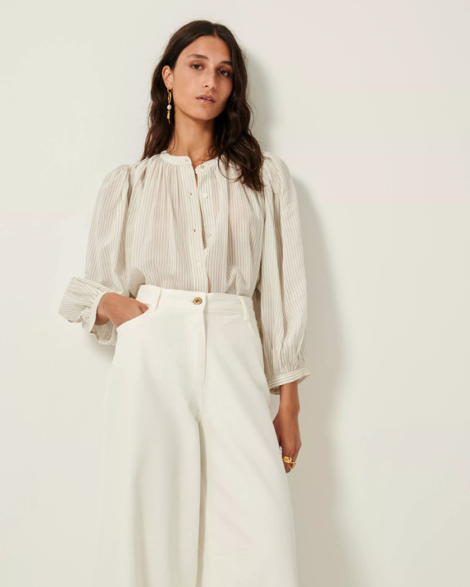 Sessun Lucy H Blouse - Whiblack
