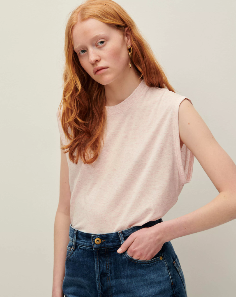 Sessun Deedoo Sleeveless T-Shirt - Eau de Rose