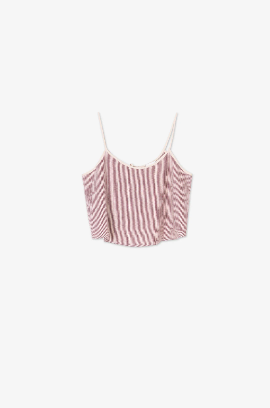 Alysi Top Micro Stripes w/Ties - Barolo