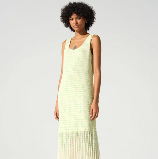 Cotélac Long Sleeveless Dress - Sorbet Menthe
