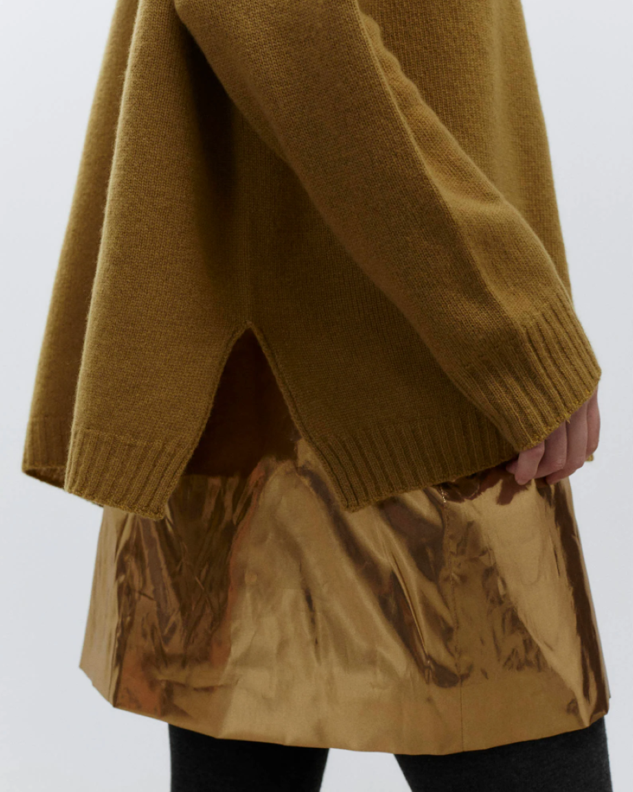 Alysi Short Skirt - Gold