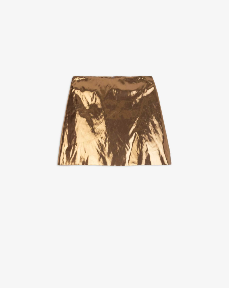 Alysi Short Skirt - Gold