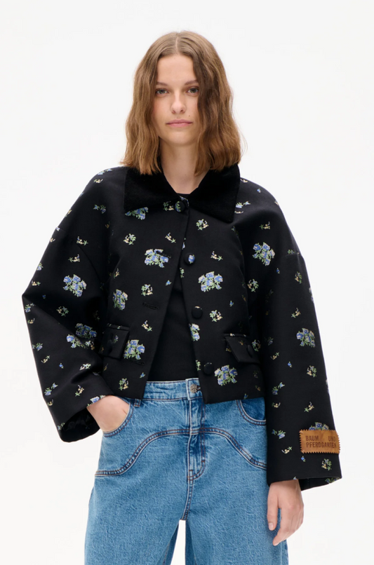 Baum und Pferdgarten Bebeth Jacket - Black Small Flower