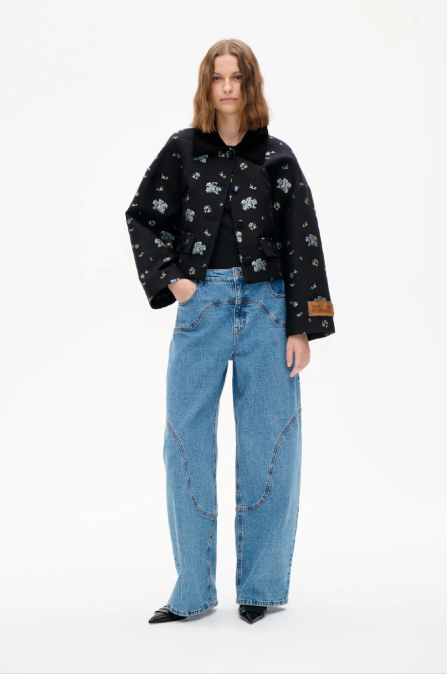 Baum und Pferdgarten Bebeth Jacket - Black Small Flower