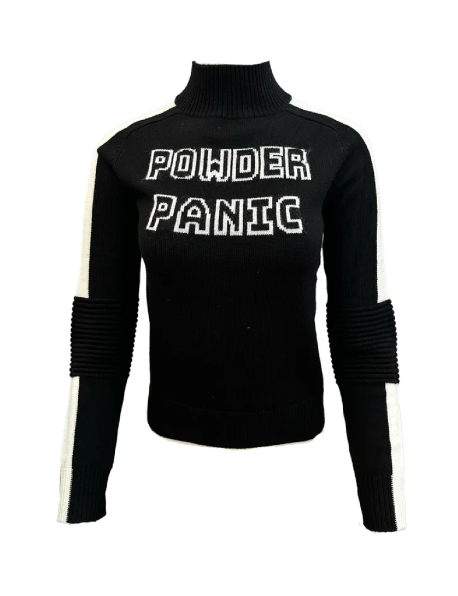 Team Event "Powder Panic" Ski Sweater - Black
