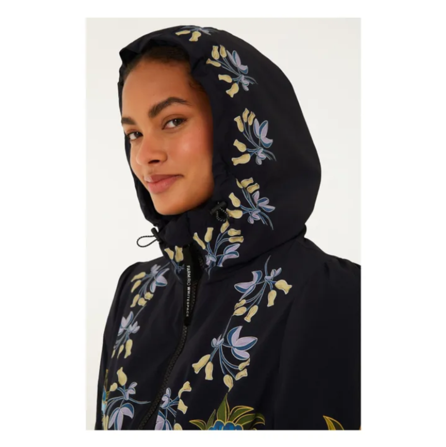 Farm Rio Winter Garden Puffer - Black