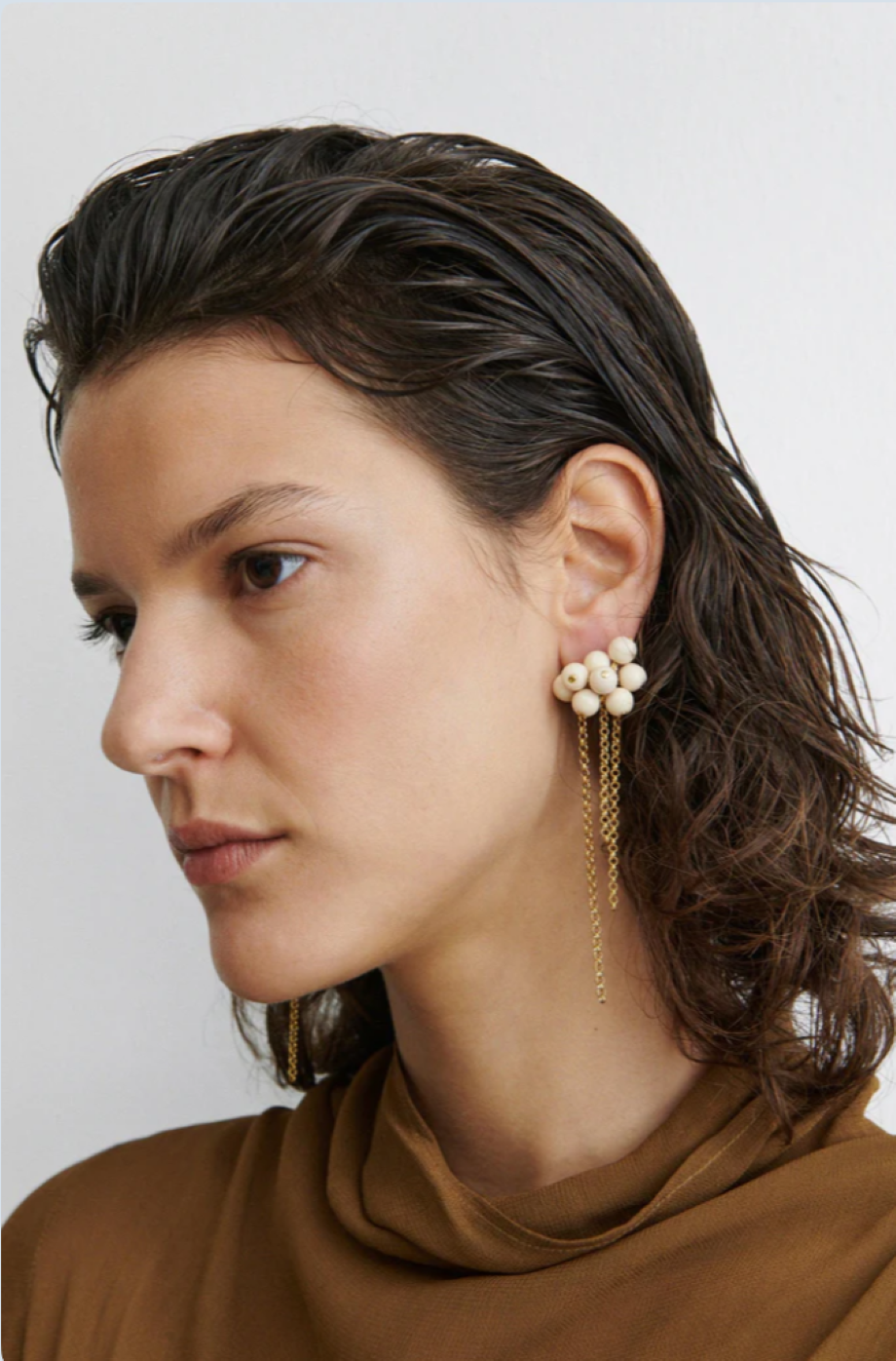 Rachel Comey Bauble Mesh Earrings - Ivory