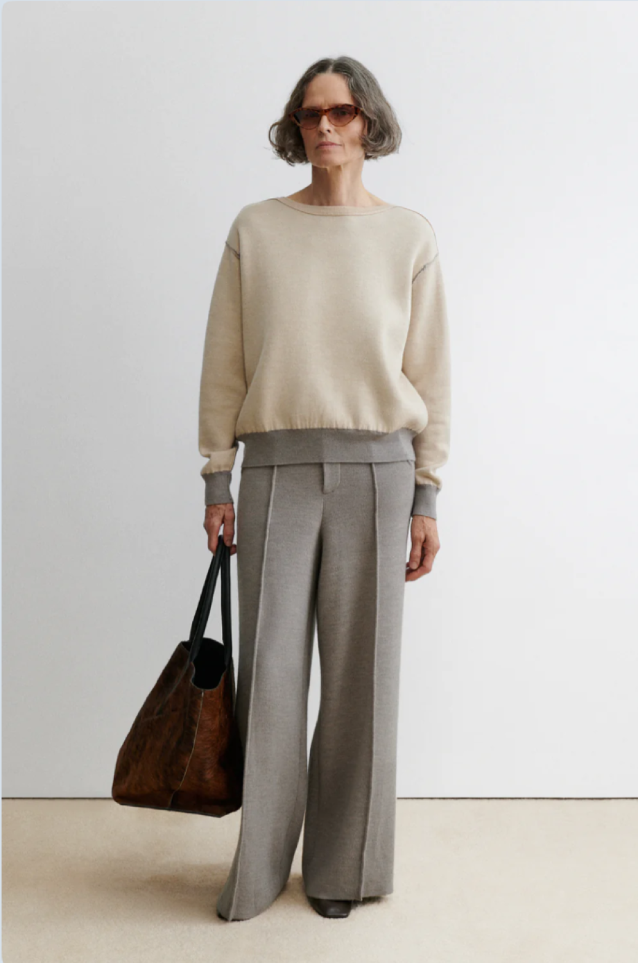 Rachel Comey Dobrich Reversible Pullover - Sand-Taupe