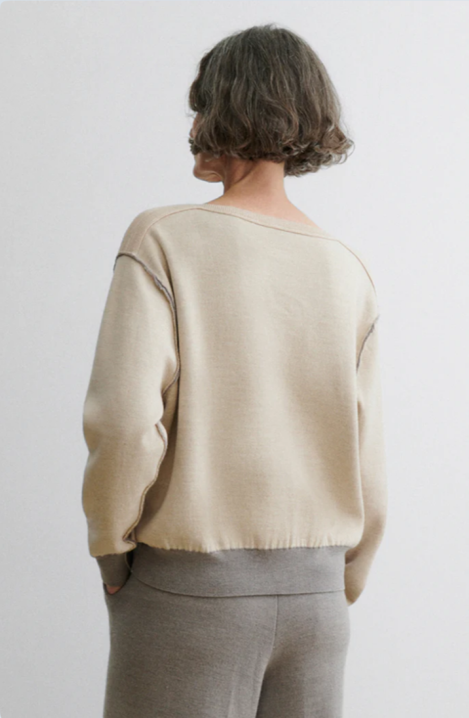 Rachel Comey Dobrich Reversible Pullover - Sand-Taupe