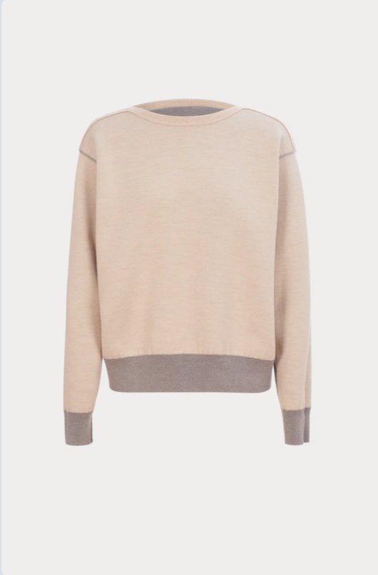 Rachel Comey Dobrich Reversible Pullover - Sand-Taupe