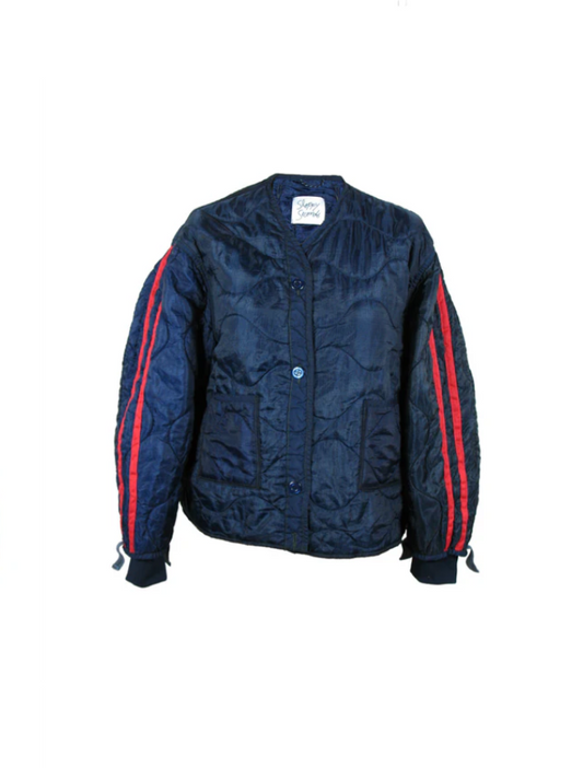 Sloppy Seconds Liner  "Track" Jacket - Navy/Red