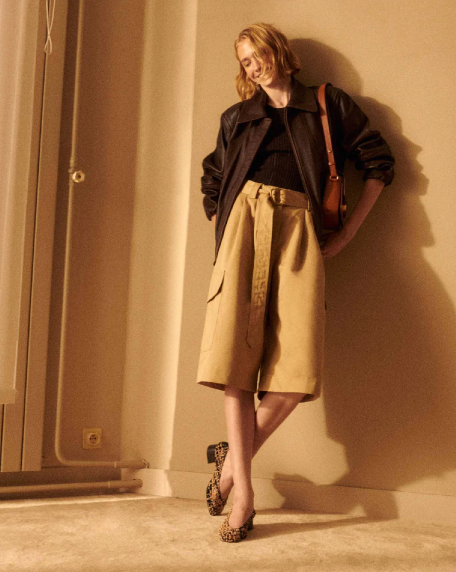 Sessun Marco Bermuda Shorts - Cajou