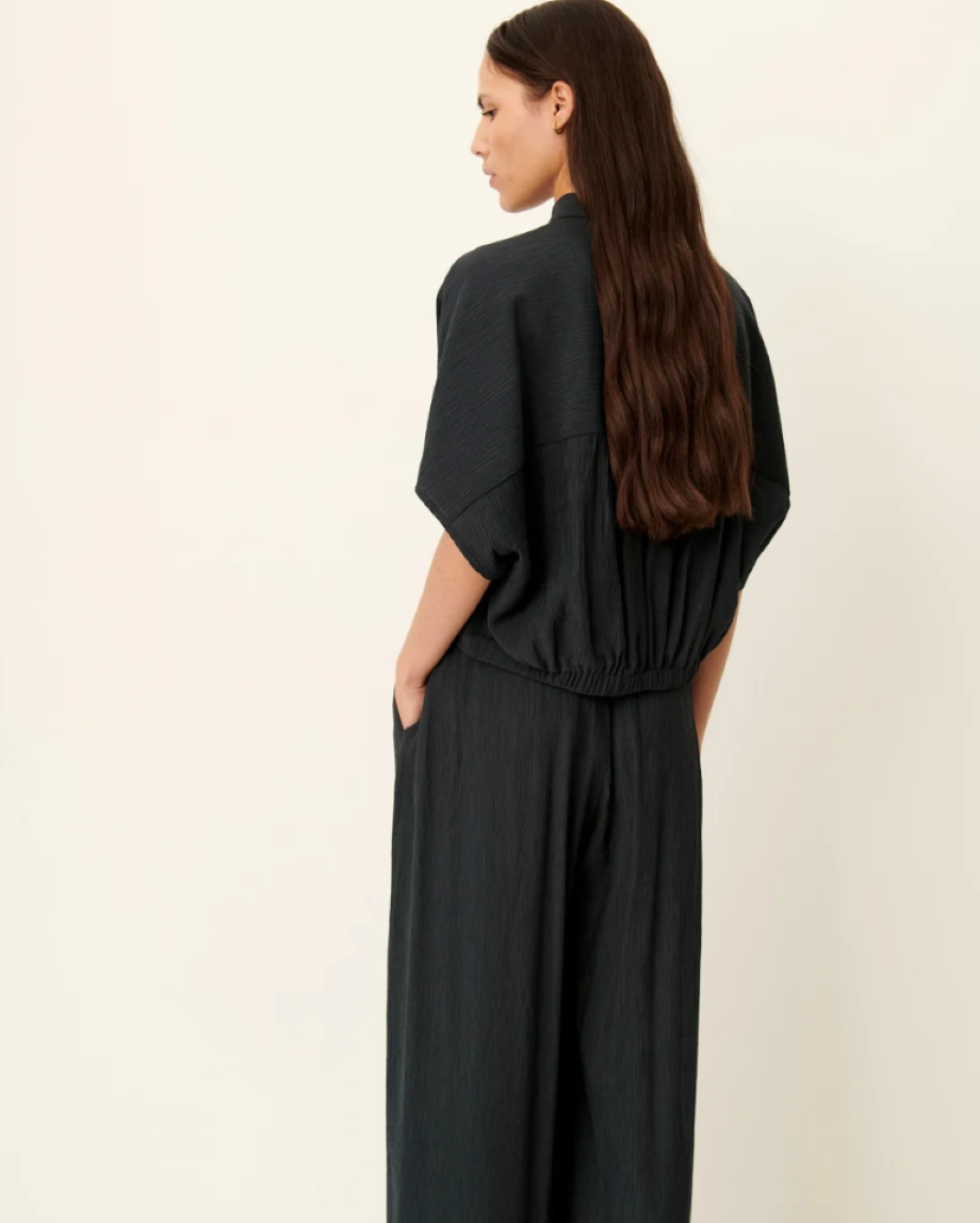 Sessun Alfassa Knotted Shirt - Smoke Green