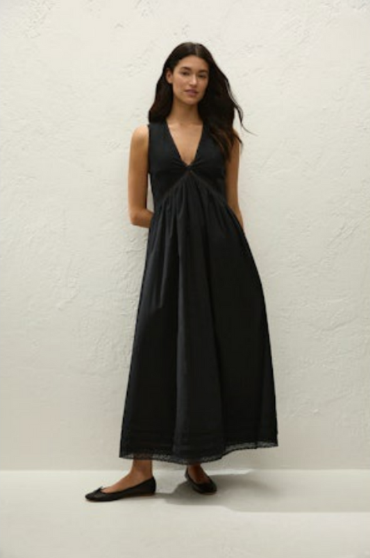 Faithfull Fiora Midi Dress - Fresco Lace Black