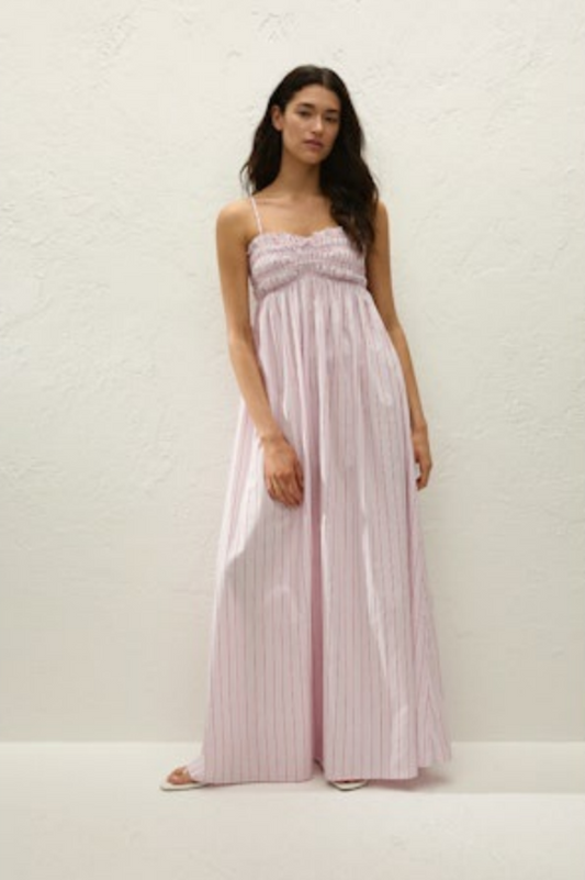 Faithfull Presa Maxi Dress - Fiori Stripe Palazzo