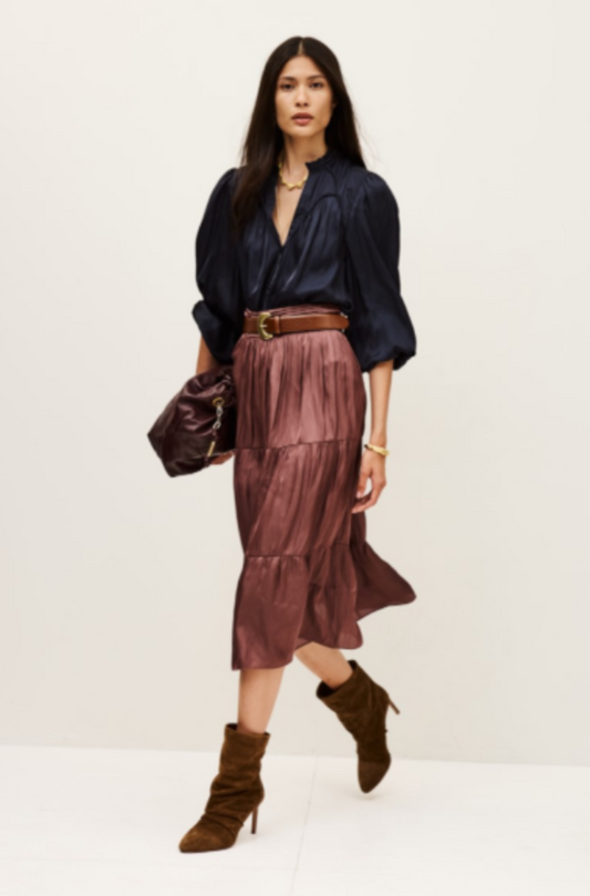 ba&sh Camyla Skirt - Vieux Rose