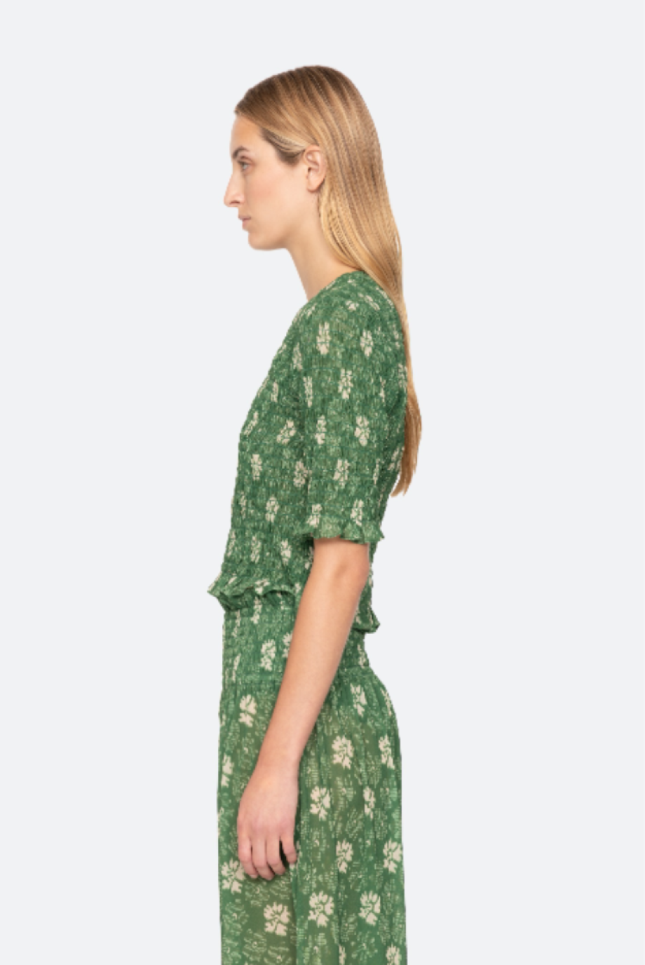 Sea-NY Gloria Print Top - Green