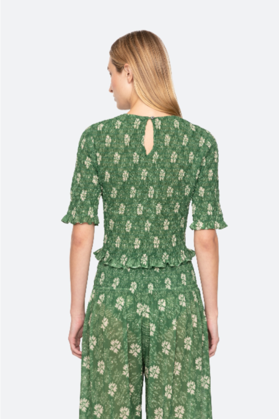 Sea-NY Gloria Print Top - Green