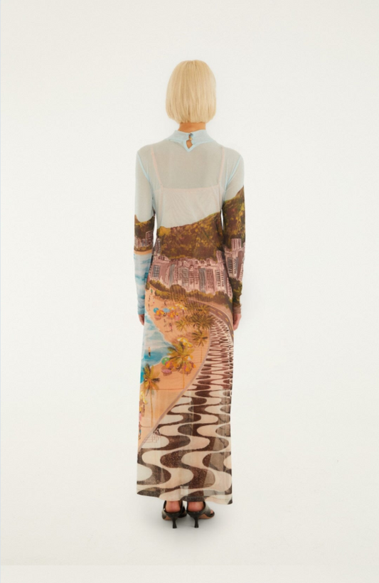 Farm Rio Copacabana Beach Maxi Dress - Multi