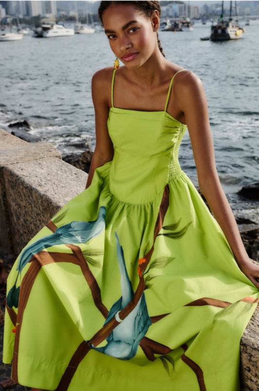 Farm Rio Maxi Dress - Green