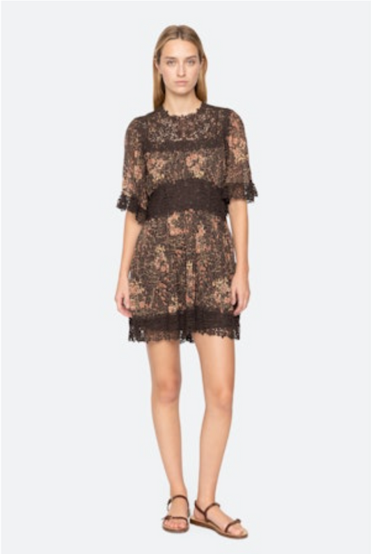 Sea-NY Luisa Mini Dress - Brown